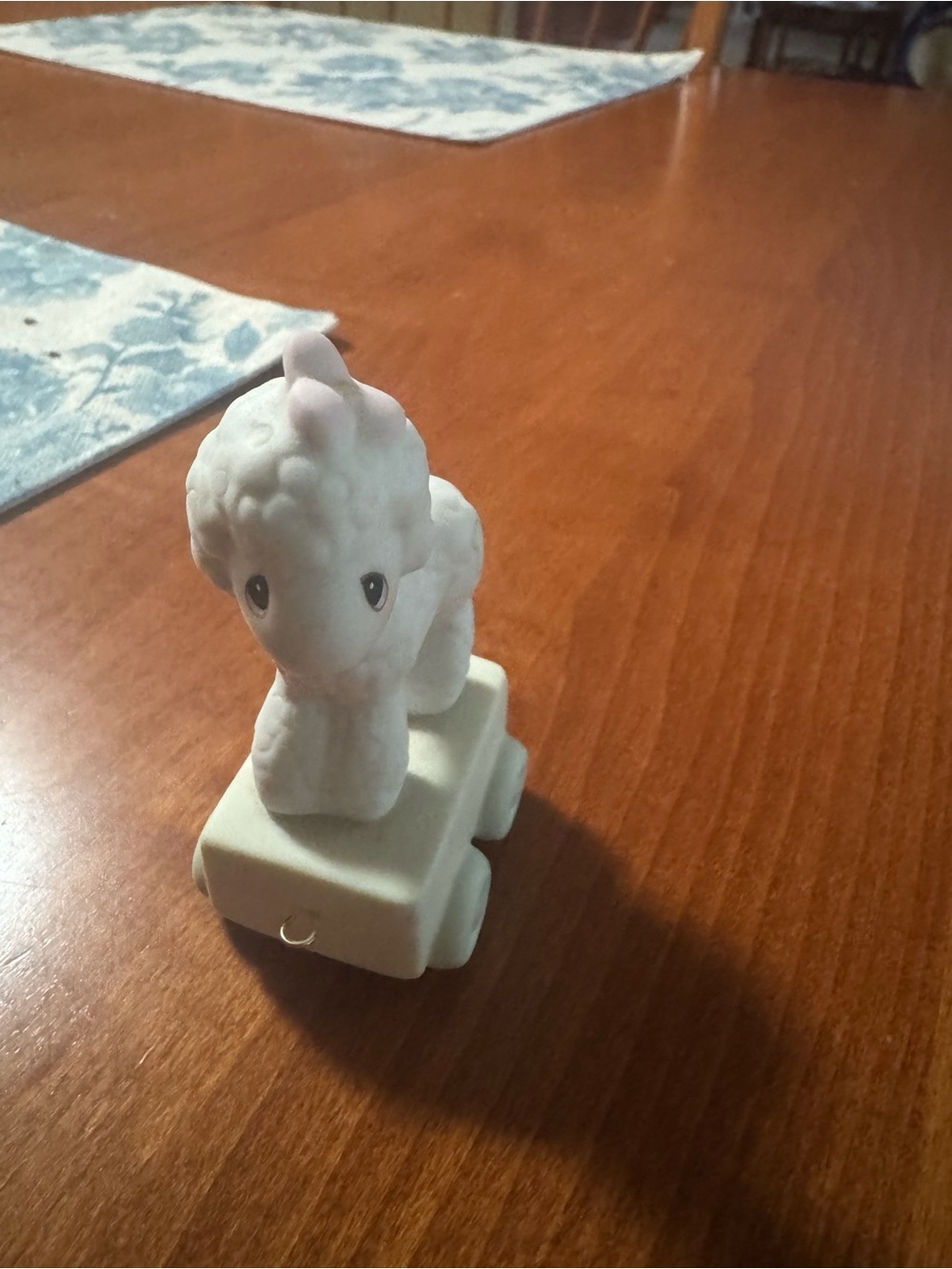 Precious Moments White Ceramic Lamb number one for baby train